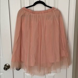 Peach Blush tulle skirt